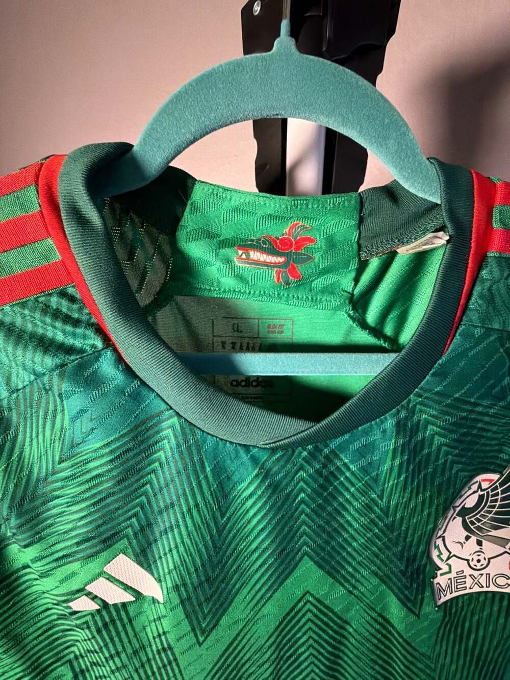 Adidas Mexico Home Soccer Jersey Size XL Green 2022 World Cup - Picture 2 of 9
